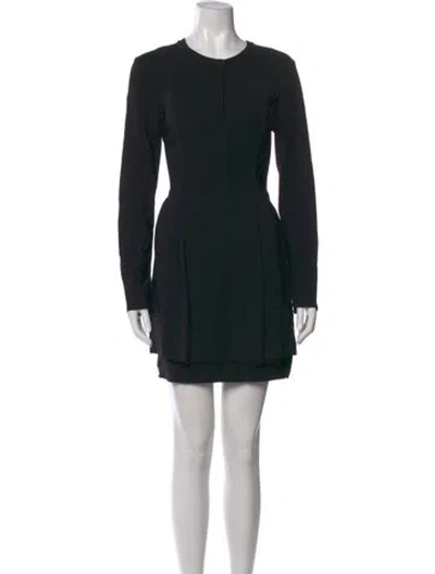 Pre-owned A.l.c Silk Mini Dress In Black