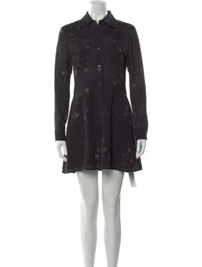 Pre-owned A.l.c Silk Mini Dress In Black