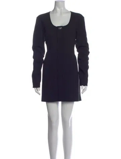 Pre-owned A.l.c Silk Mini Dress In Black