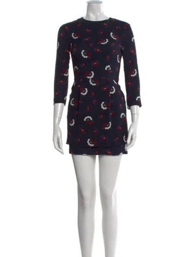 Pre-owned A.l.c Silk Mini Dress In Black