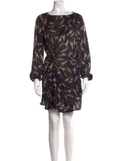 Pre-owned A.l.c Silk Mini Dress In Black