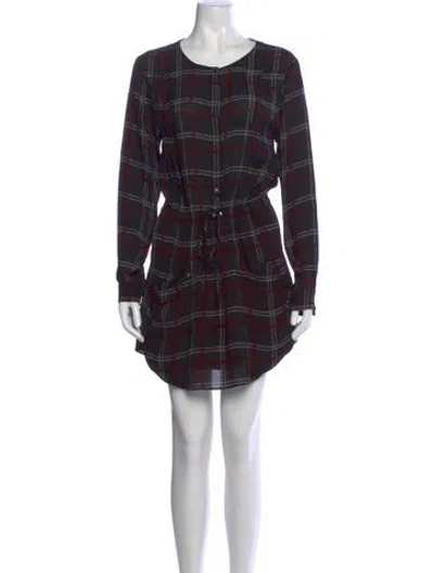 Pre-owned A.l.c Silk Mini Dress In Black