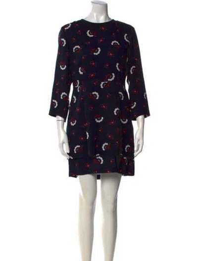 Pre-owned A.l.c Silk Mini Dress In Black