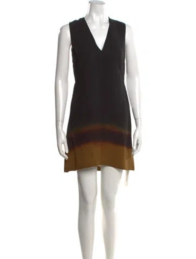 Pre-owned A.l.c Silk Mini Dress In Black
