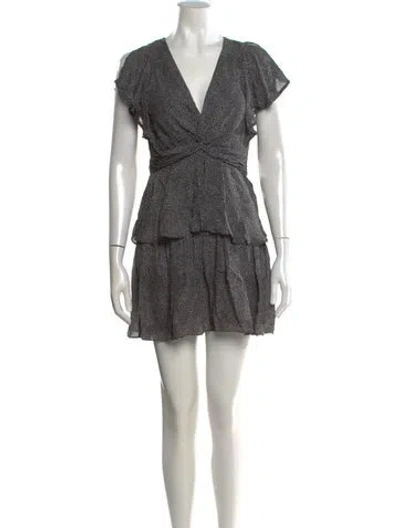 Pre-owned A.l.c Silk Mini Dress In Black
