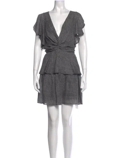 Pre-owned A.l.c Silk Mini Dress In Black