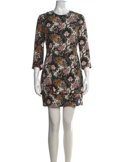 Pre-owned A.l.c Silk Mini Dress In Black