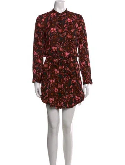 Pre-owned A.l.c Silk Mini Dress In Black