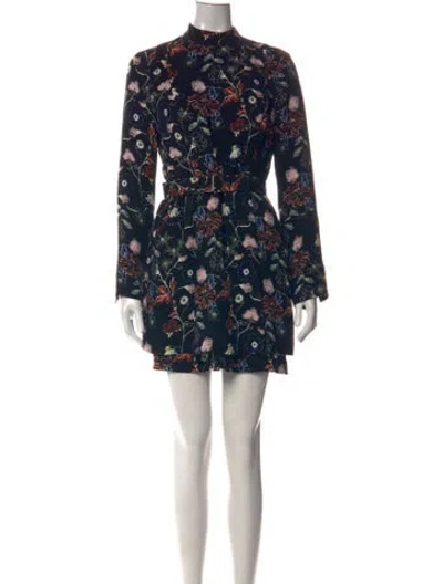 Pre-owned A.l.c Silk Mini Dress In Black