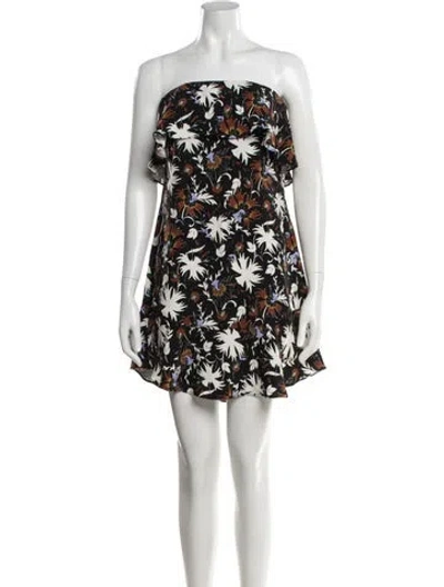 Pre-owned A.l.c Silk Mini Dress In Black