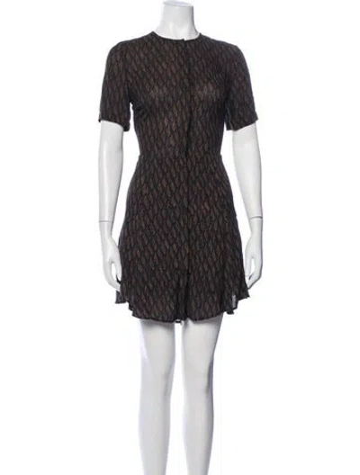 Pre-owned A.l.c Silk Mini Dress In Black