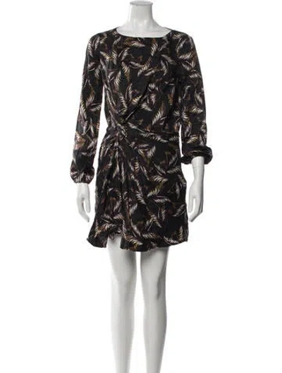 Pre-owned A.l.c Silk Mini Dress In Black