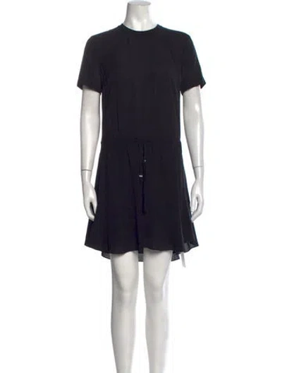 Pre-owned A.l.c Silk Mini Dress In Black
