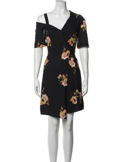 Pre-owned A.l.c Silk Mini Dress In Black