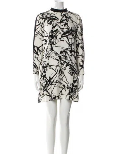Pre-owned A.l.c Silk Mini Dress In Blue