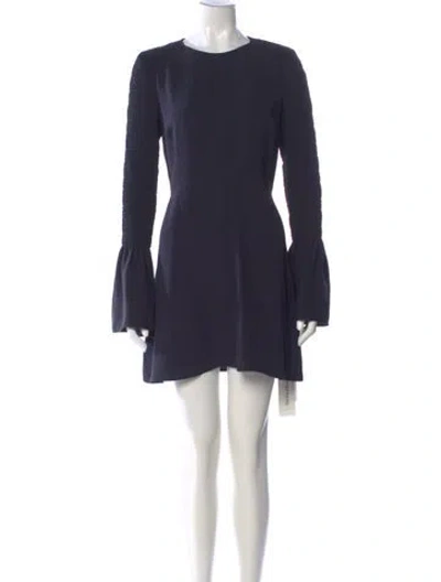 Pre-owned A.l.c Silk Mini Dress In Blue