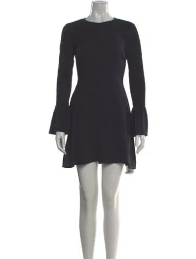 Pre-owned A.l.c Silk Mini Dress In Gray