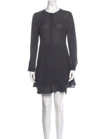 Pre-owned A.l.c Silk Mini Dress In Gray