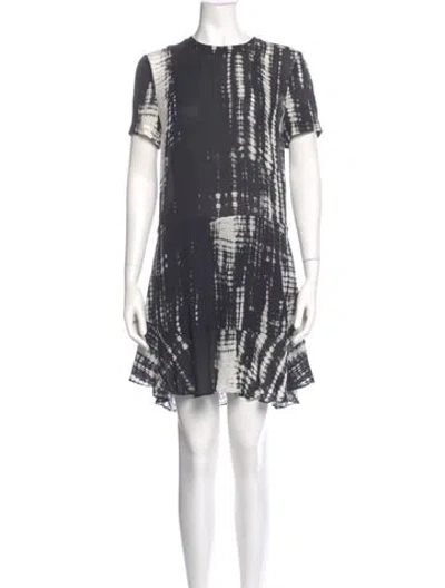 Pre-owned A.l.c Silk Mini Dress In Gray