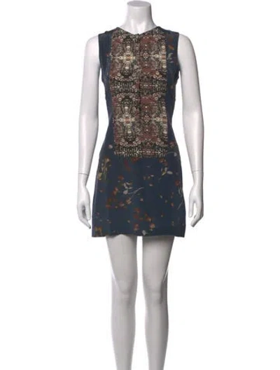 Pre-owned A.l.c Silk Mini Dress In Gray