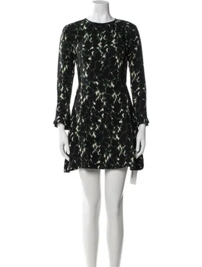 Pre-owned A.l.c Silk Mini Dress In Green