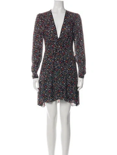 Pre-owned A.l.c Silk Mini Dress In Green