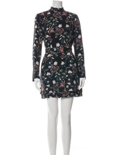 Pre-owned A.l.c Silk Mini Dress In Green