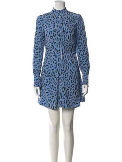 Pre-owned A.l.c Silk Mini Dress In Multi