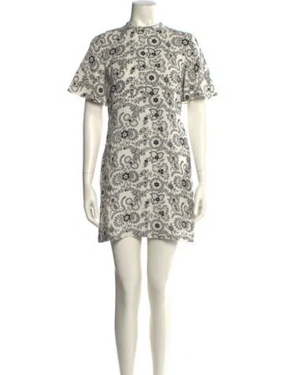 Pre-owned A.l.c Silk Mini Dress In Multi