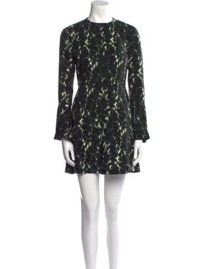 Pre-owned A.l.c Silk Mini Dress In Multi