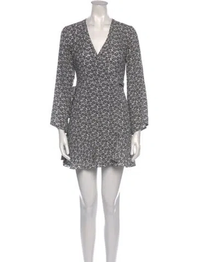 Pre-owned A.l.c Silk Mini Dress In Multi