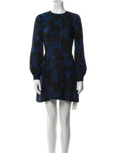 Pre-owned A.l.c Silk Mini Dress In Multi