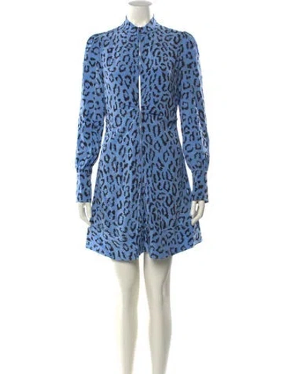 Pre-owned A.l.c Silk Mini Dress In Multi
