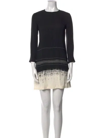 Pre-owned A.l.c Silk Mini Dress In Multi
