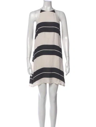 Pre-owned A.l.c Silk Mini Dress In Multi