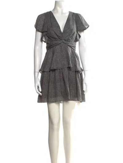 Pre-owned A.l.c Silk Mini Dress In Multi