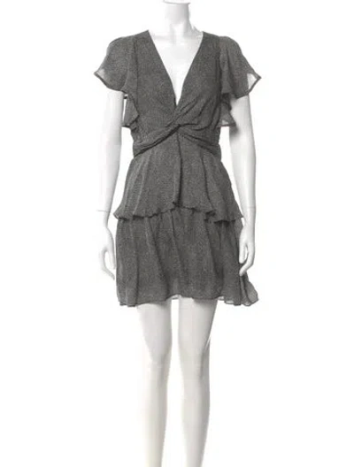 Pre-owned A.l.c Silk Mini Dress In Multi