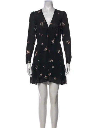 Pre-owned A.l.c Silk Mini Dress In Multi