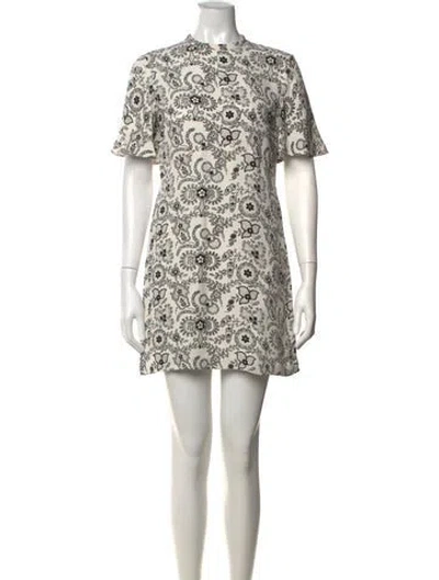 Pre-owned A.l.c Silk Mini Dress In Multi