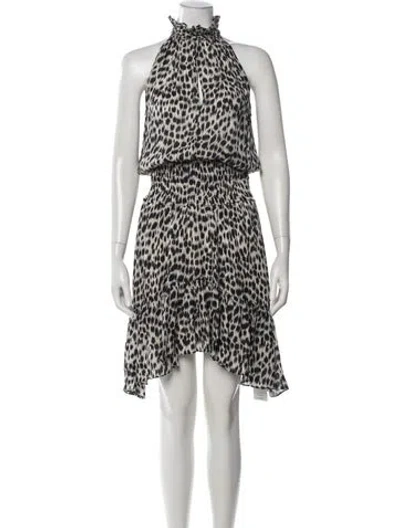 Pre-owned A.l.c Silk Mini Dress In Neutral