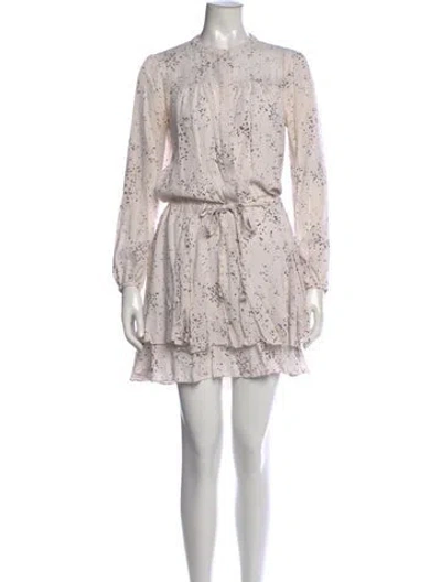 Pre-owned A.l.c Silk Mini Dress In Neutral
