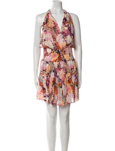 Pre-owned A.l.c Silk Mini Dress In Pink