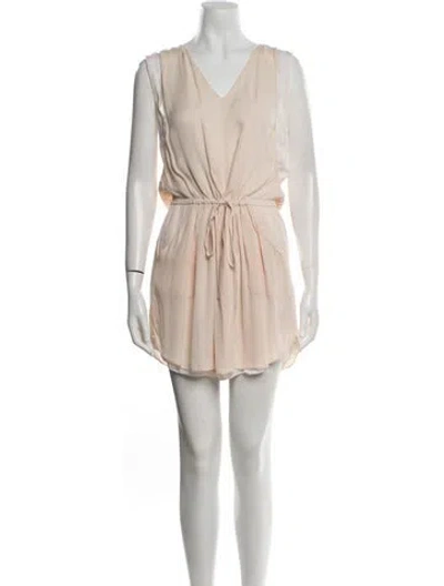Pre-owned A.l.c Silk Mini Dress In Pink