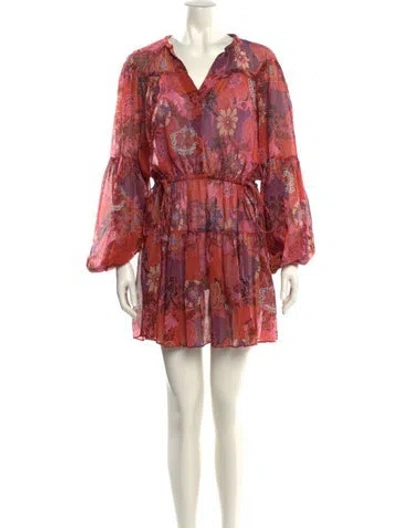 Pre-owned A.l.c Silk Mini Dress In Pink