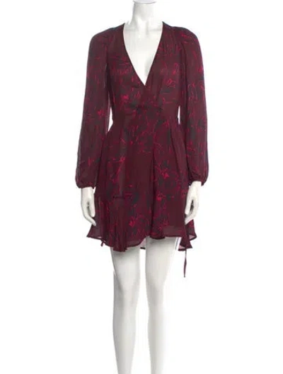 Pre-owned A.l.c Silk Mini Dress In Pink