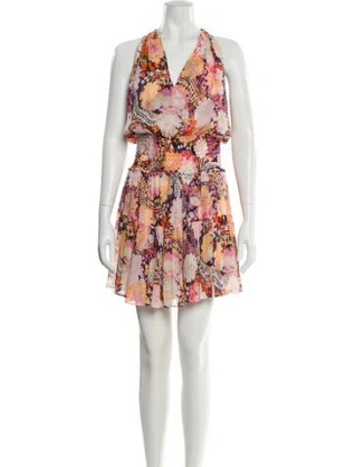 Pre-owned A.l.c Silk Mini Dress In Pink
