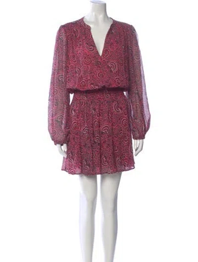 Pre-owned A.l.c Silk Mini Dress In Pink