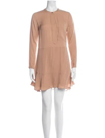 Pre-owned A.l.c Silk Mini Dress In Pink