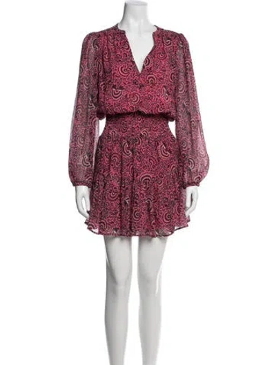 Pre-owned A.l.c Silk Mini Dress In Pink