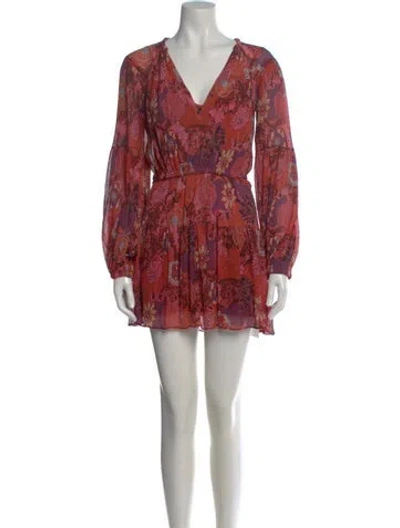 Pre-owned A.l.c Silk Mini Dress In Pink